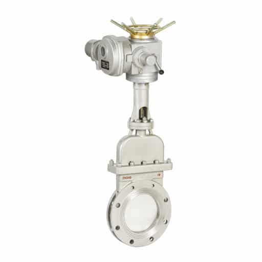 electric actuated knife gate valves