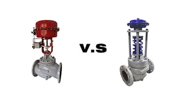 control valve and a self operated control valve