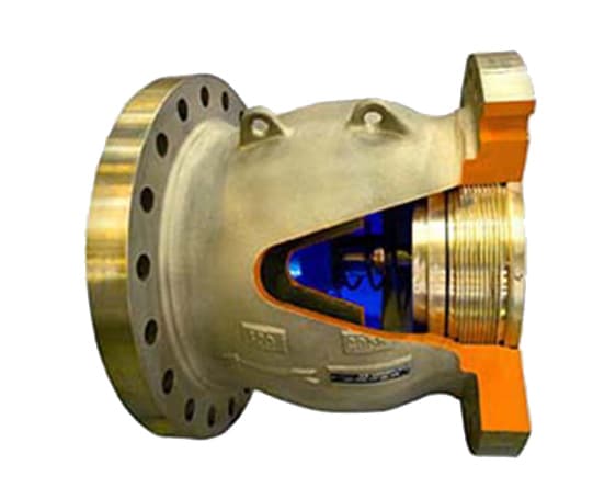 high performance nozzle type non slam check valve