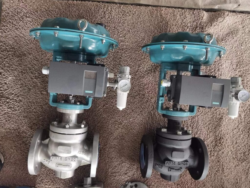 ps2 siemens positioner with globe type control valves