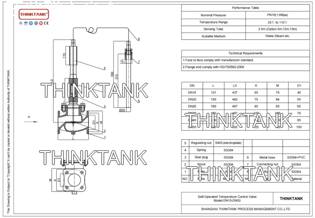 self operated temperature regulators
