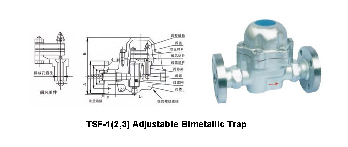 tsf 123 adjustable bimetallic trap