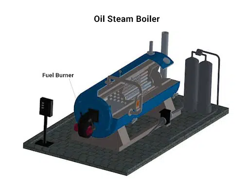 oil steam boiler