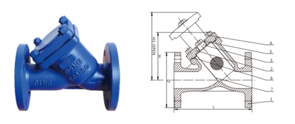 din y type filter valve