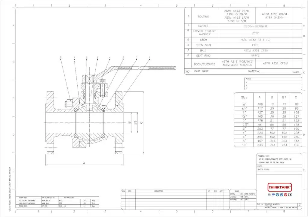 2inches ball valve drawing thinktank