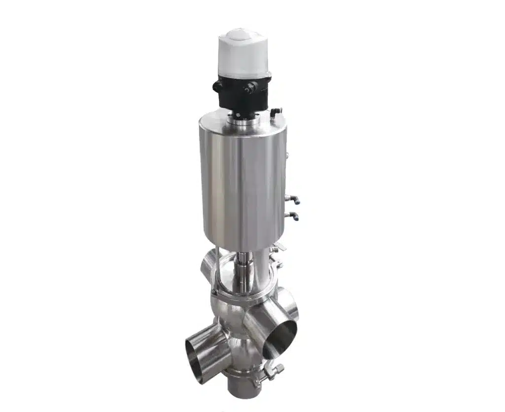 double seat sanitary mixproof control valves