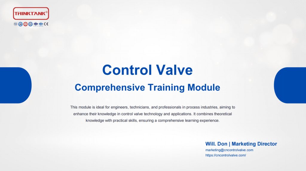 control valve training module
