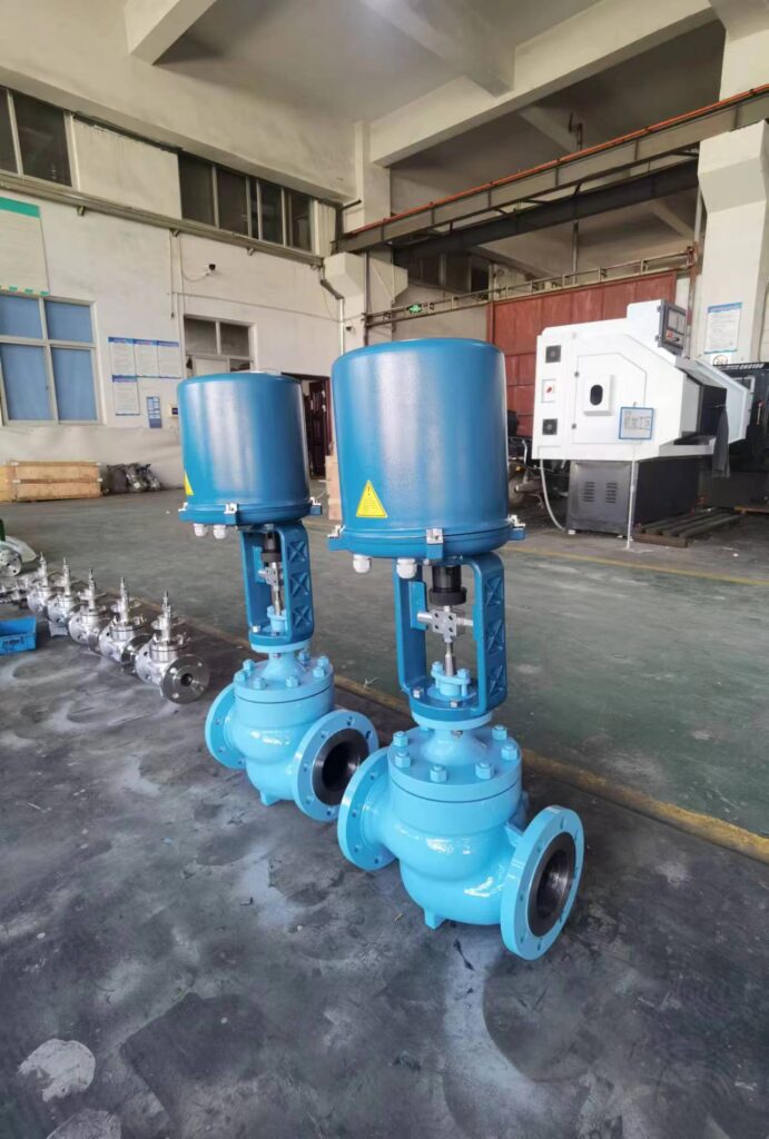 Motorized Globe Control Valve Carbon Steel Thinktank 1215