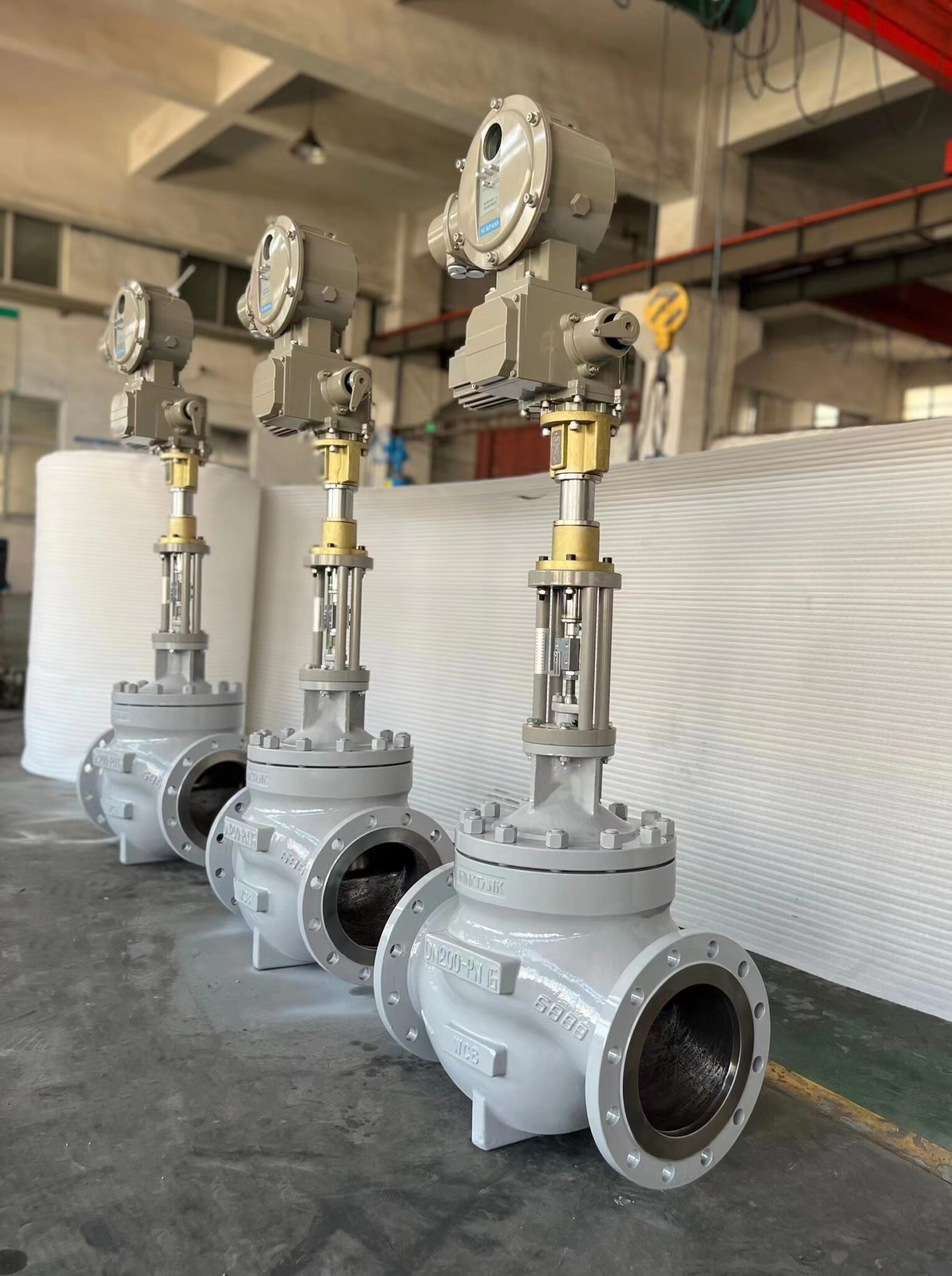 Motorized Globe Control Valve DN200 THINKTANK