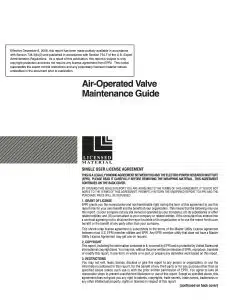 air operated valve maintenance guide