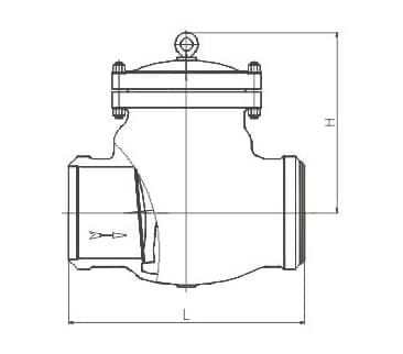 molten salt check valve