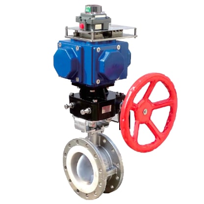 fusible butterfly valve