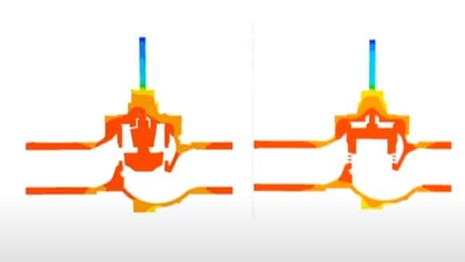 trim design for molten salt control valve