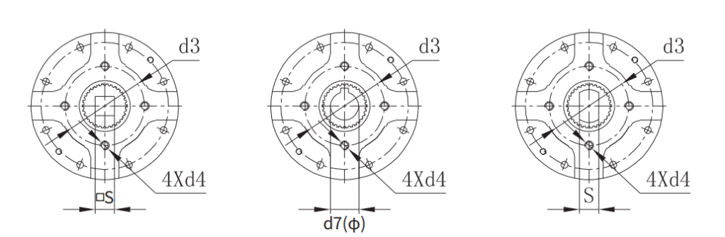 spring return electric actuator mounted flange dimension