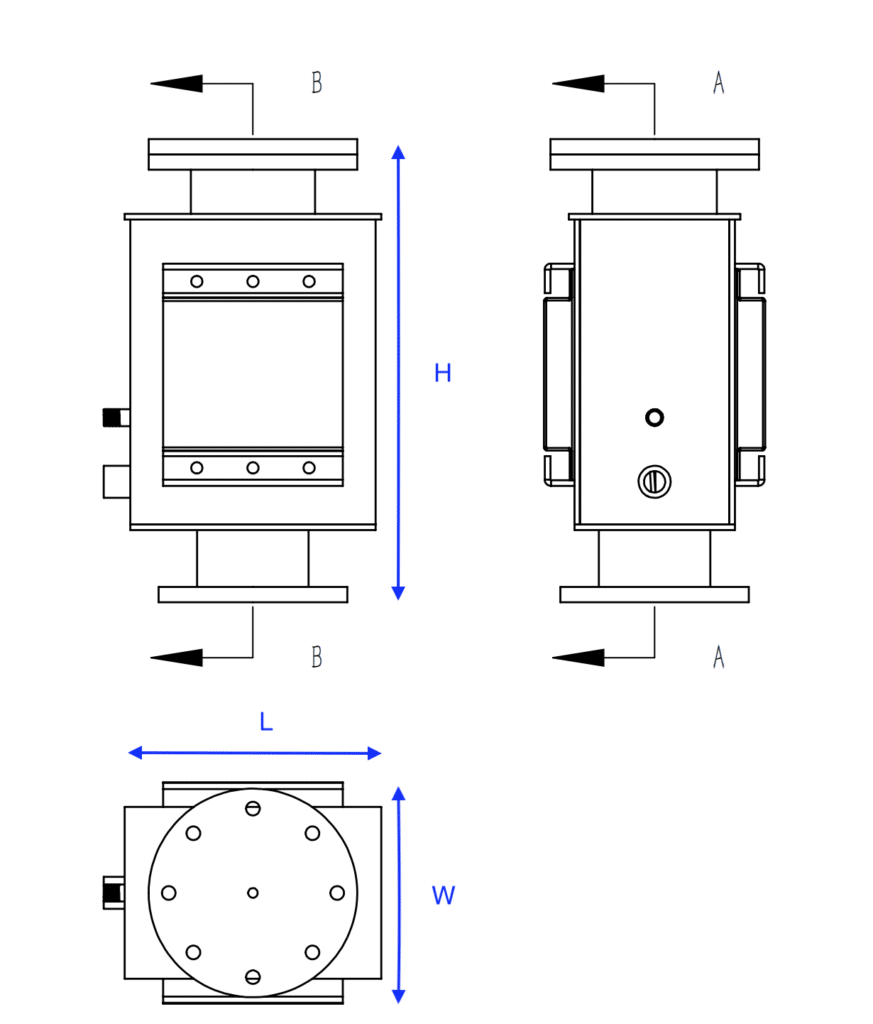 3 funcaional pressure vacuum valve dimensions