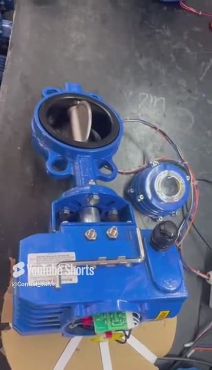 calibrate electric butterfly valves cover