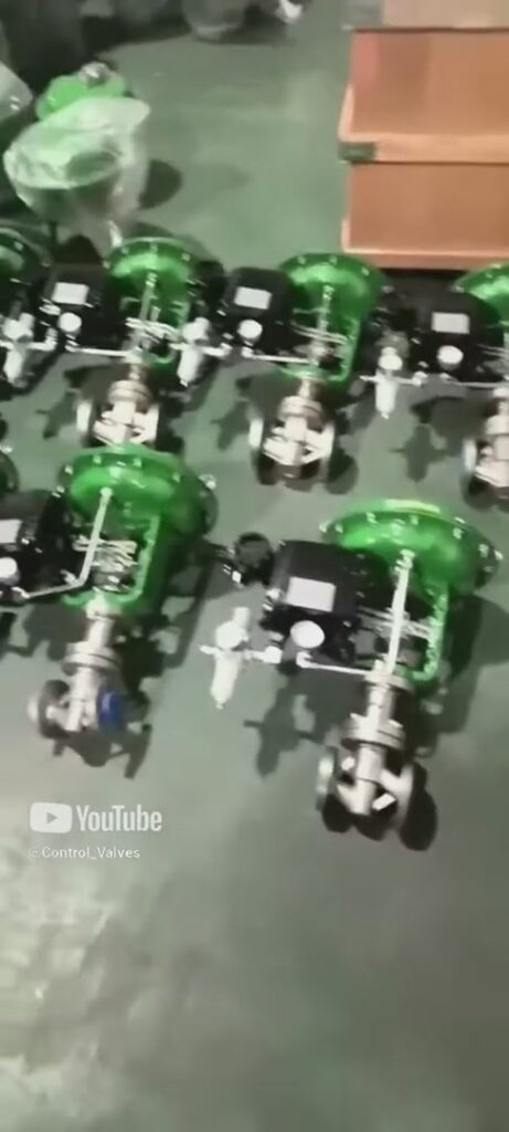 lined pneumatic globe control valves