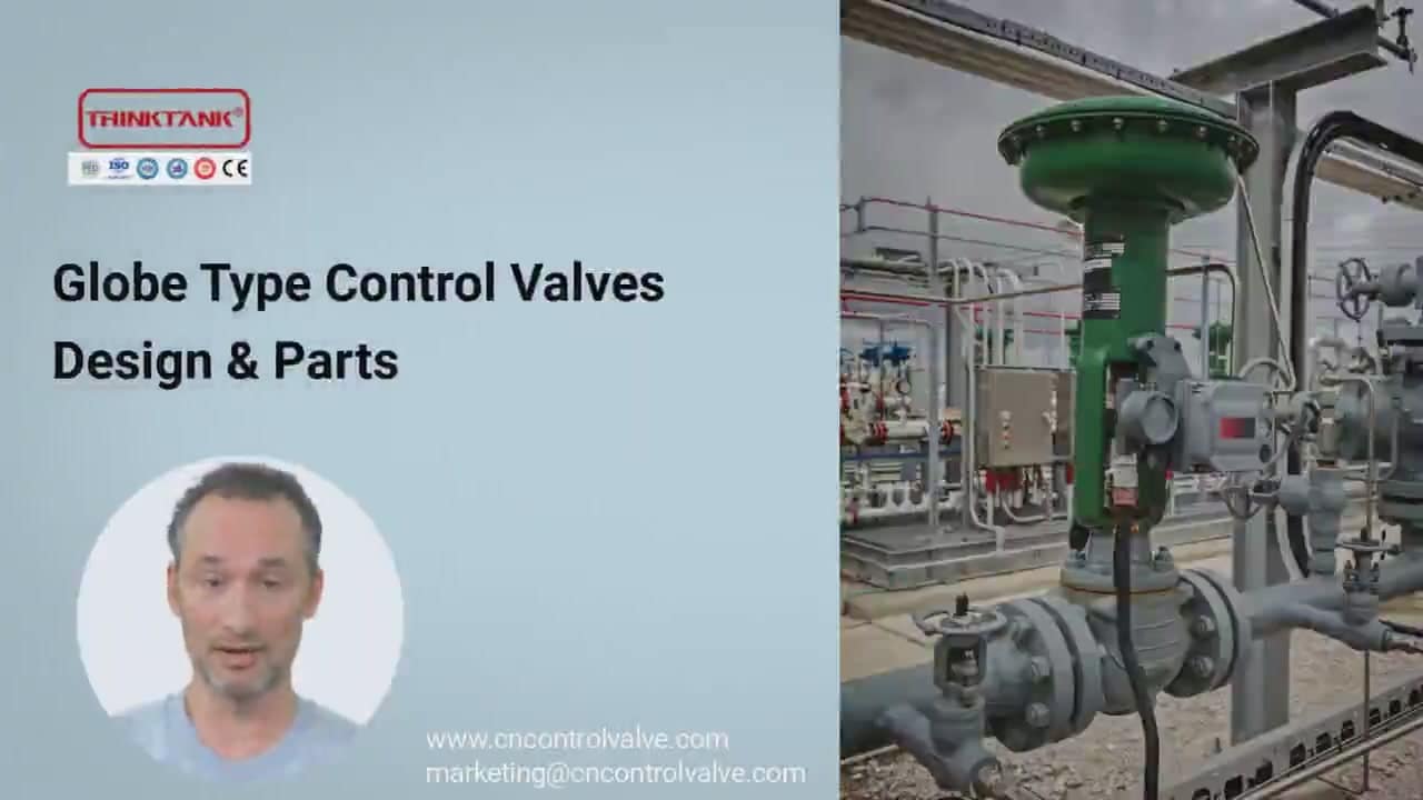 globe type control valve design and parts