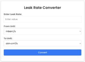 leak rate converter