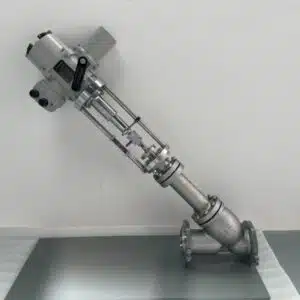 molten salt angle type control valve