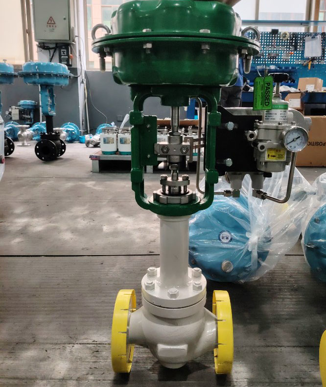molten salt control valve (straight through type)