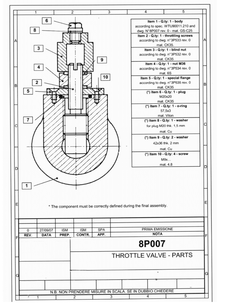 throttle valve drawings