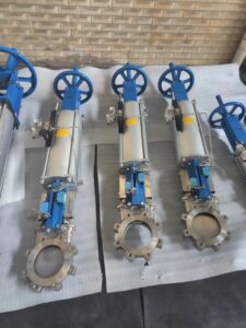 6in single acting pneumatic knife gate valve