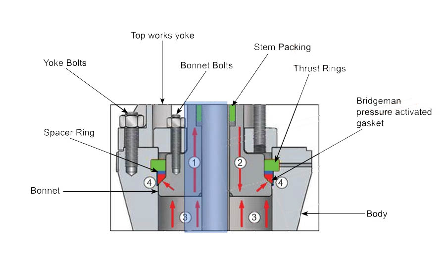 pressure seal bonnet design