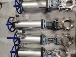 single acting pneumatic knife gate valves