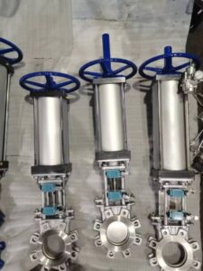 ss pneumatic knife gate valves