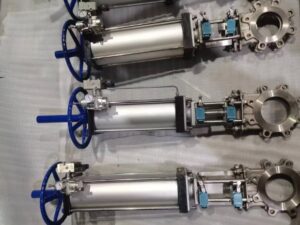 ss pneumatic knife gate valves with limit switch