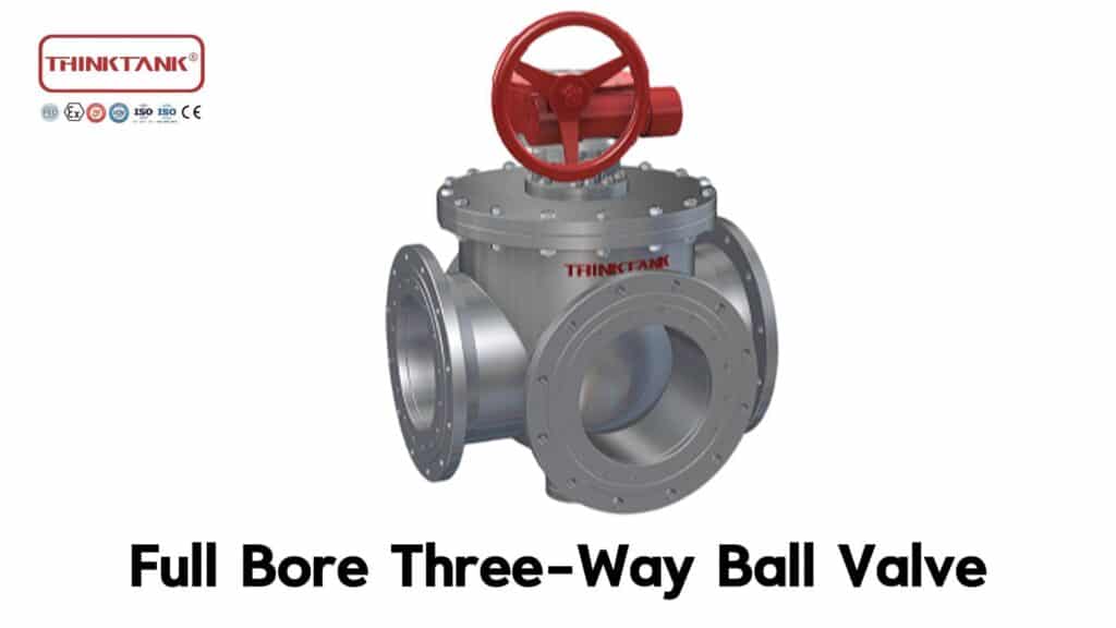 полнопроходной трехходовой шаровой кран в сборе