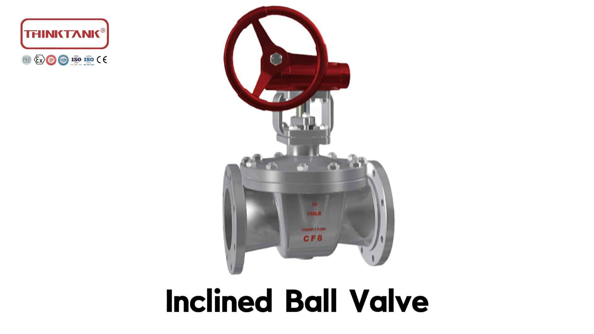 наклонный шаровой кран