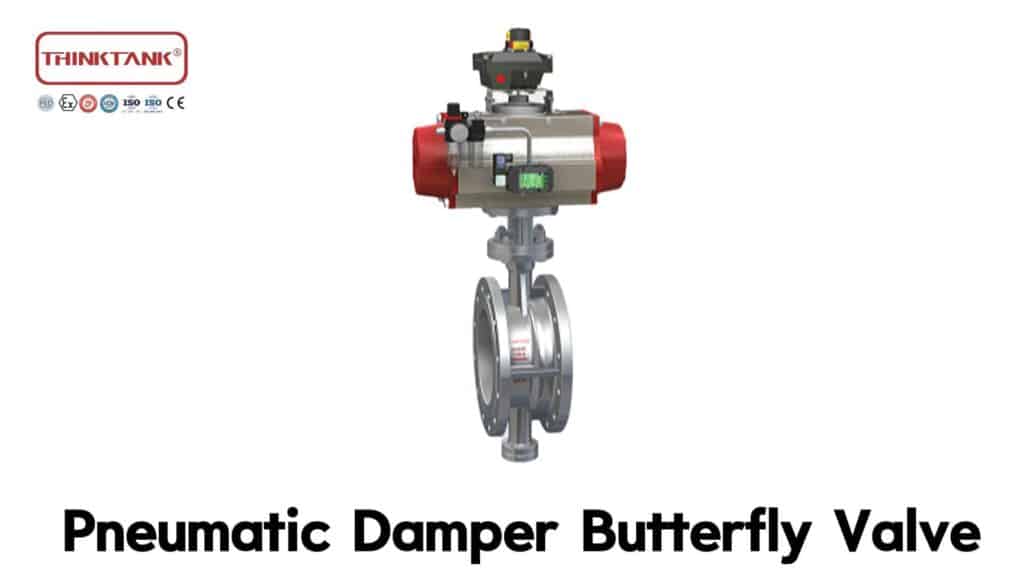 pneumatic damper butterfly valve