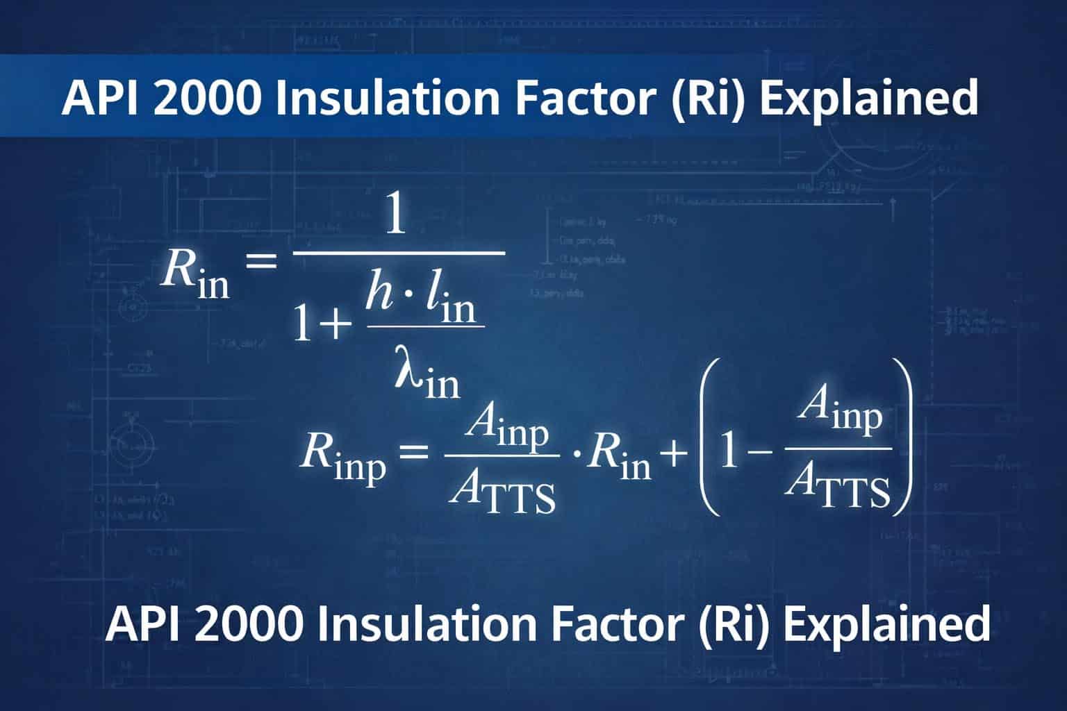 Explication du facteur d'isolation (RI) de l'API 2000