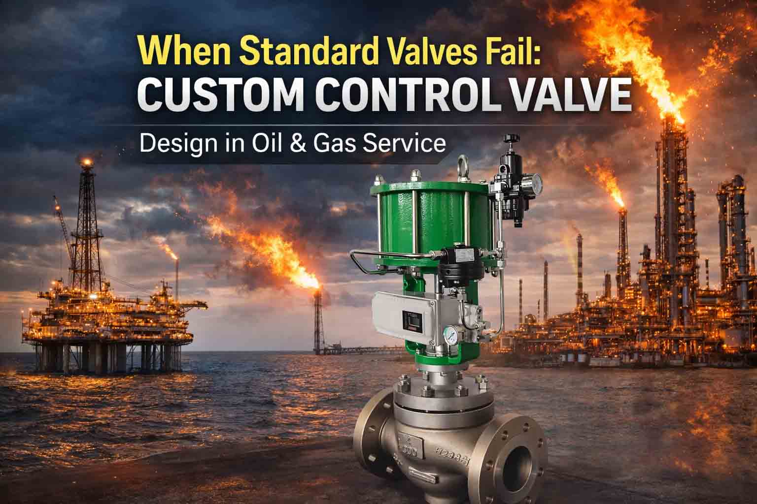 Diseño de válvulas de control personalizadas en el servicio de petróleo y gas