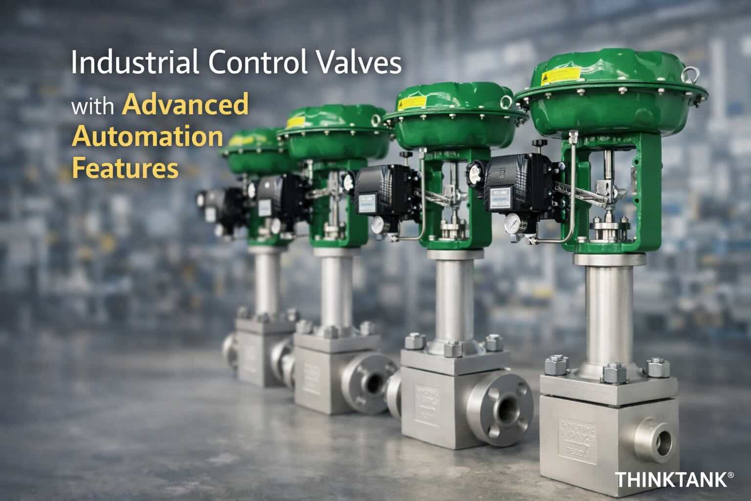 válvulas de control industrial con funciones de automatización avanzadas