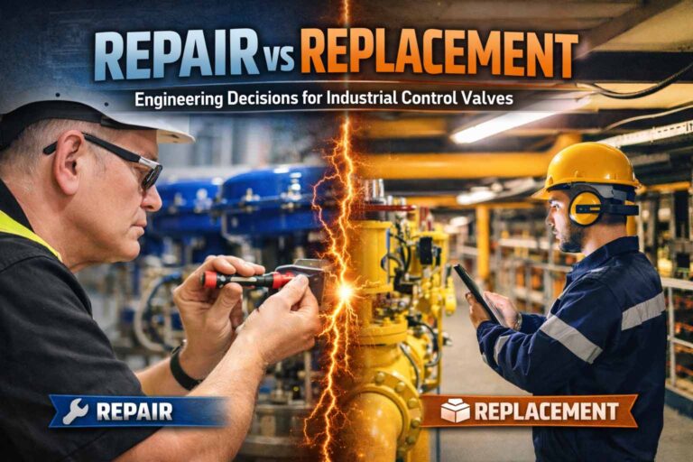 Decisiones de ingeniería de reparación vs. reemplazo para válvulas de control industriales