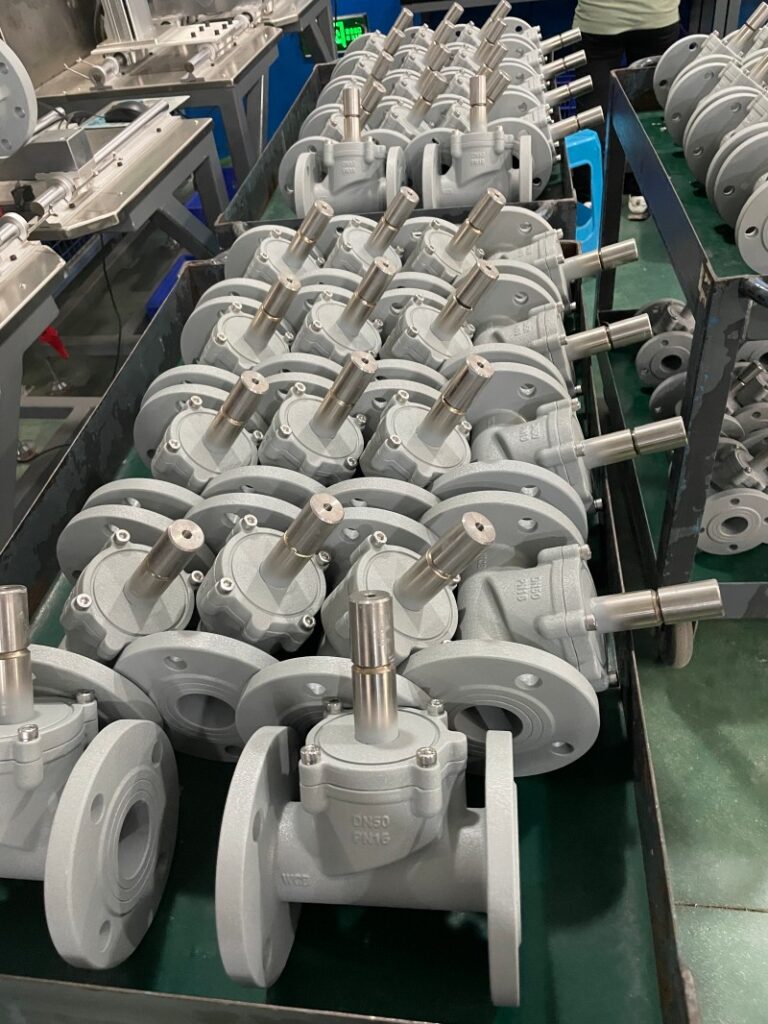 batch production of zero differential solenoid valves