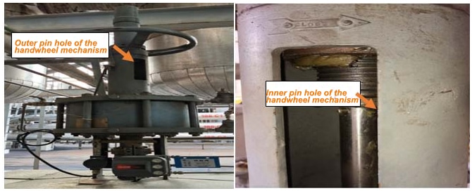 Volant de la vanne de régulation