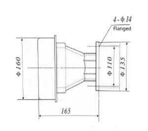 fal 50e end of line aluminum flame arrester