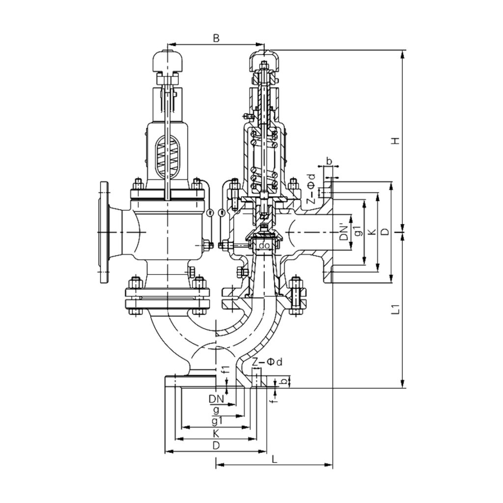 tt a38y twin safety valve with y type junction