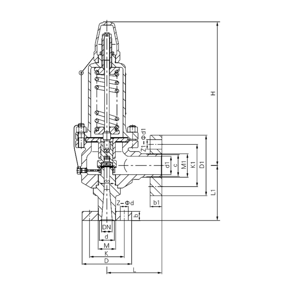 tt a42y spring loaded full lift enclosed high pressure safety valve