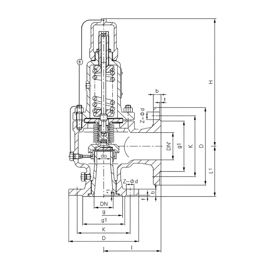 tt wa42y bellows back pressure balanced full lift safety valve