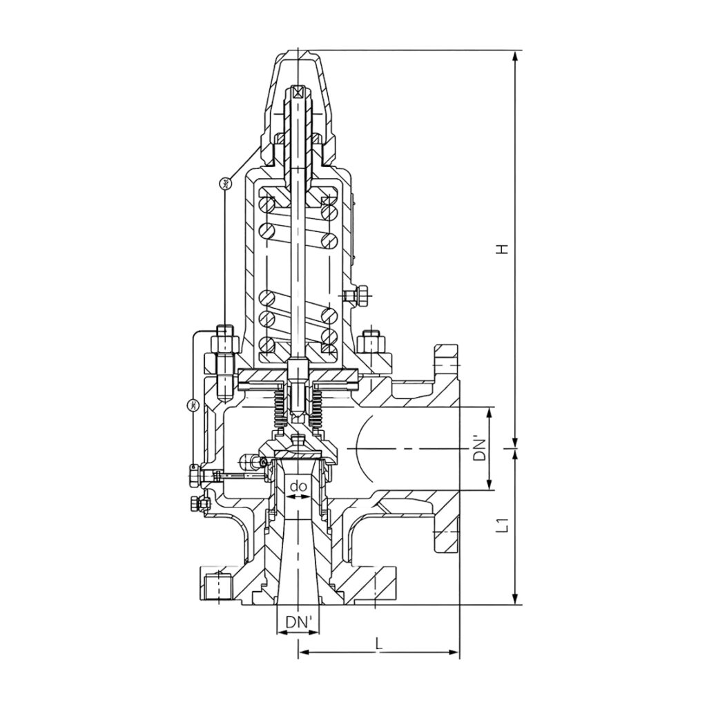 tt bwa42y thermal jacketed balanced bellows full lift safety valve