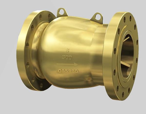 c95800 axial check valve 470